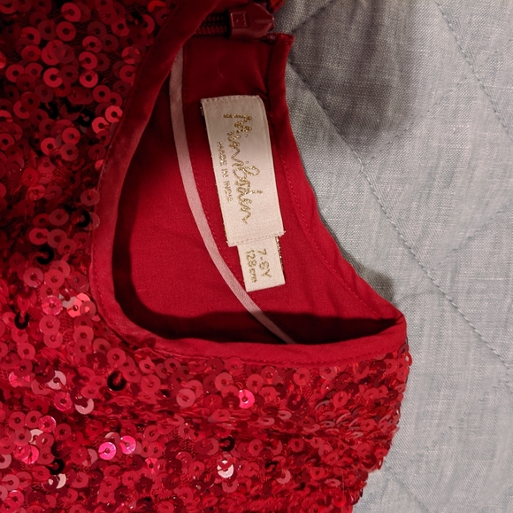 Mini Boden sequin dress sz 7-8 - Picture 2 of 4